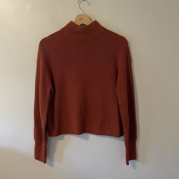 Lululemon Women’s Merino Wool Blend Ribbed Turtleneck Sweater Oversized Sz 2 - Picture 6 of 11